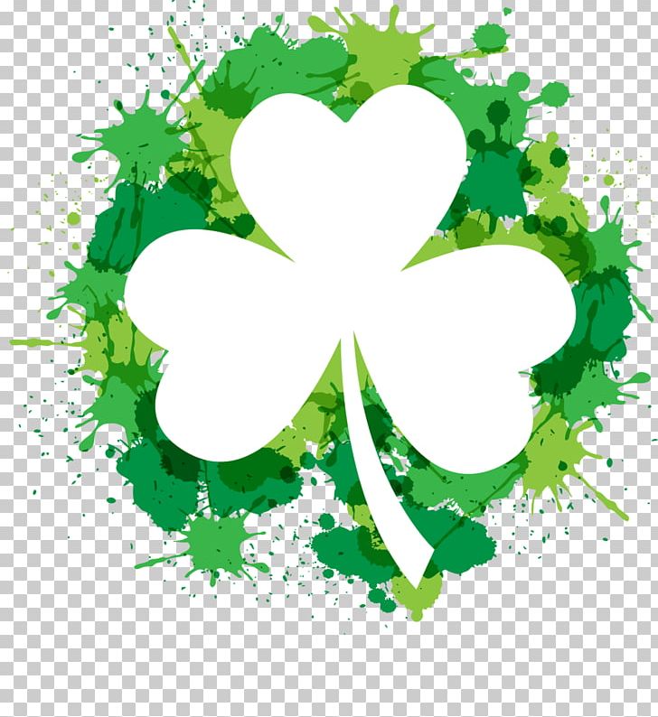 Shamrock Saint Patrick's Day Four-leaf Clover PNG, Clipart, Circle, Clover, Computer Wallpaper, Flower, Flowering Plant Free PNG Download