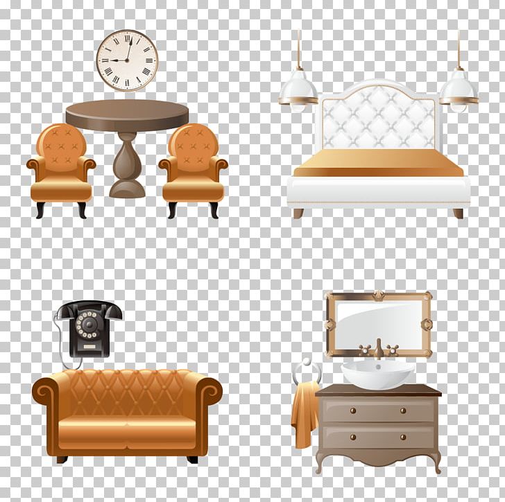 Table Antique Furniture Chair PNG, Clipart, 2d Furniture, Angle, Bed, Cartoon Furniture, Clock Free PNG Download