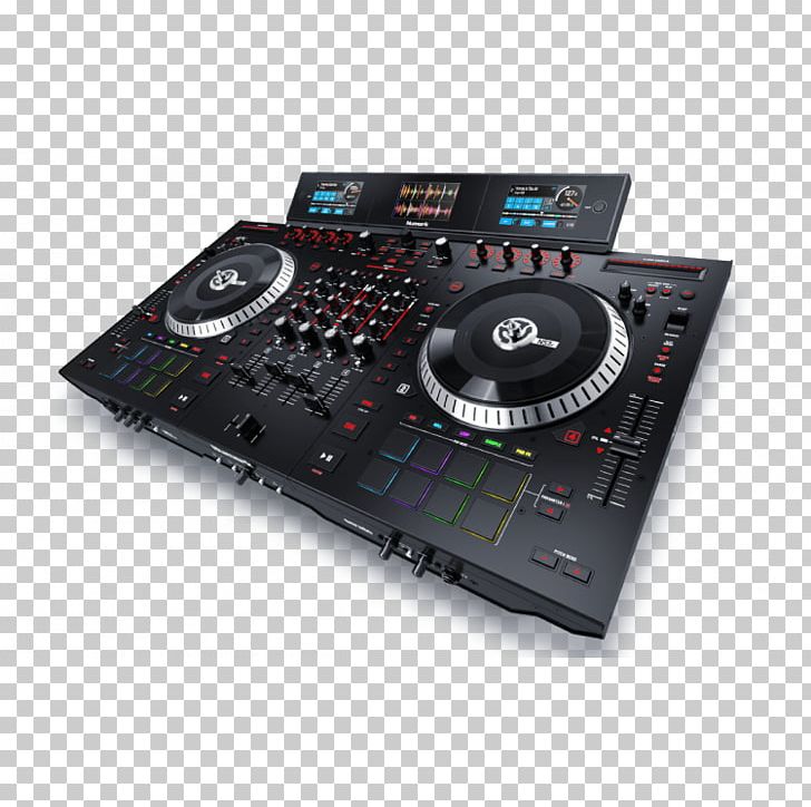 DJ Controller Audio Mixers Numark Industries Disc Jockey PNG, Clipart, Audio, Audio, Audio Control Surface, Beatmatching, Cdj Free PNG Download