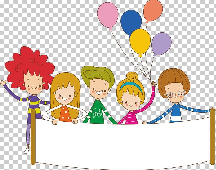 Child Cartoon PNG, Clipart, Art, Balloon, Banner, Cartoon Character, Cartoon Children Free PNG Download