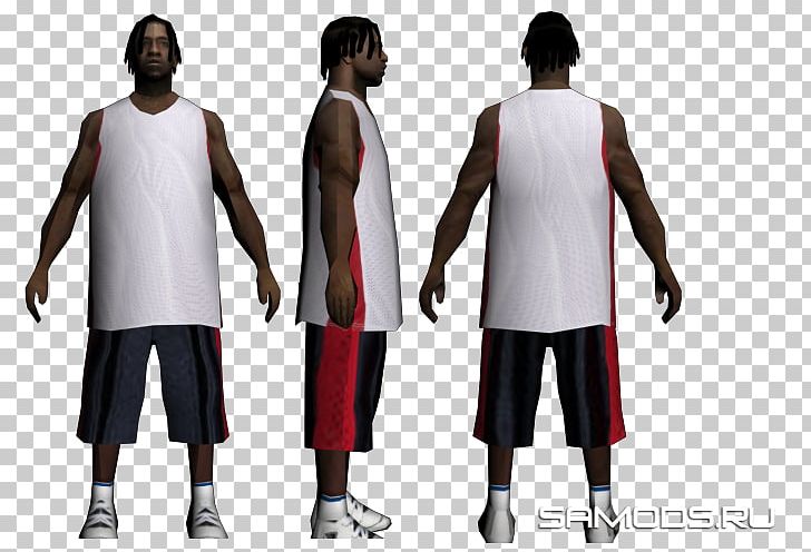 Grand Theft Auto: San Andreas T-shirt Mod Low Poly Los Santos PNG, Clipart, Abdomen, Arm, Car, Clothing, Costume Free PNG Download
