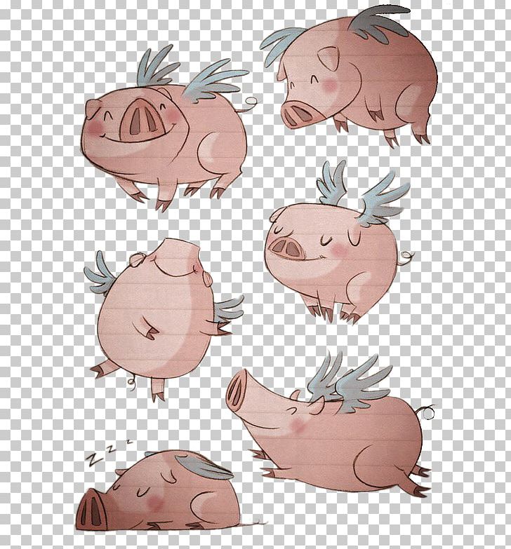 Domestic Pig Drawing Illustration PNG, Clipart, Animal, Cartoon, Cheek, Clip Art, Design Free PNG Download