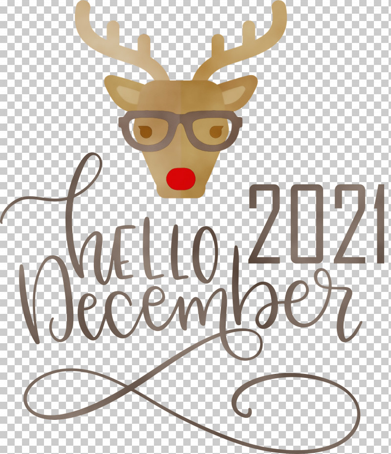 Reindeer PNG, Clipart, Antler, December, Deer, Headgear, Hello December Free PNG Download