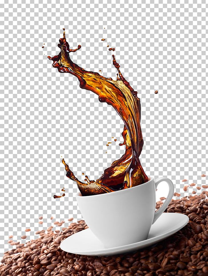 Green Coffee Cappuccino Cafe Coffee Bean PNG, Clipart, Caffeine, Coffee, Coffee Bean, Coffee Cup, Color Splash Free PNG Download