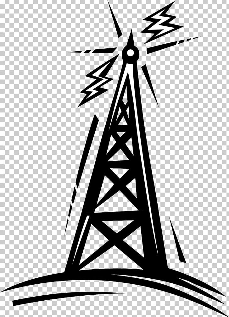 Telecommunications Tower Radio Cartoon PNG, Clipart, Aerials, Amateur Radio, Angle, Artwork, Black And White Free PNG Download