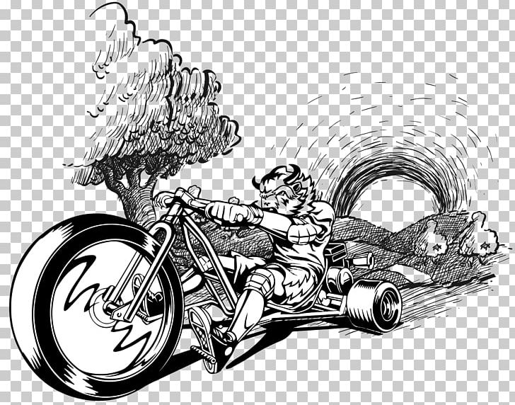 Drift Trike Sketch Bicycle Drifting Motorcycle PNG, Clipart, Artwork, Automotive Design, Bicycle, Bicycle Part, Black And White Free PNG Download