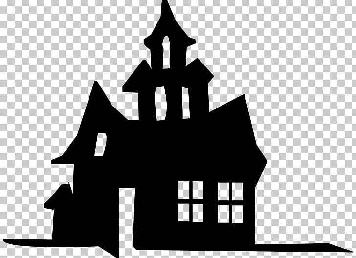 Haunted House Silhouette Stencil PNG, Clipart, Animals, Art, Artwork, Black And White, Brand Free PNG Download