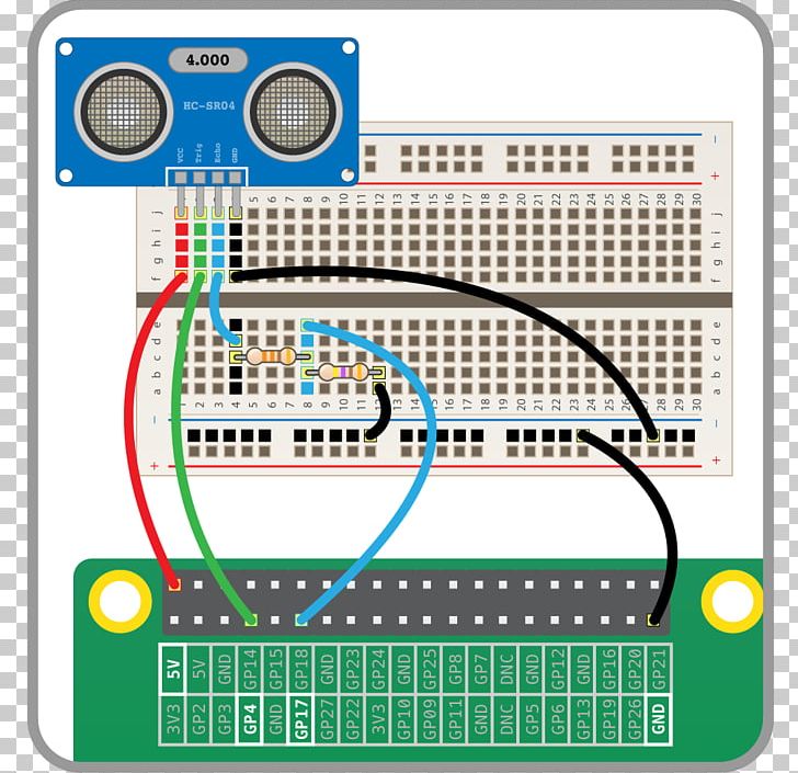 Raspberry Pi Ultrasonic Transducer Sensor Sonic Pi Ultrasound PNG, Clipart, Android, Area, Circuit Component, Do It Yourself, Electronics Free PNG Download