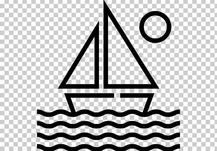 Sailboat Sailing Computer Icons PNG, Clipart, Angle, Area, Black, Black And White, Boat Free PNG Download