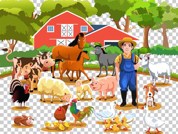 Farm Livestock Agriculture Illustration PNG, Clipart, Art, Barn, Cartoon, Encapsulated Postscript, Farm Vector Free PNG Download