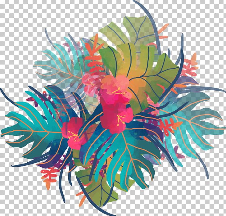Watercolor Painting Tropics PNG, Clipart, Aquarium Decor, Banana Leaves, Decorative Patterns, Download, Encapsulated Postscript Free PNG Download