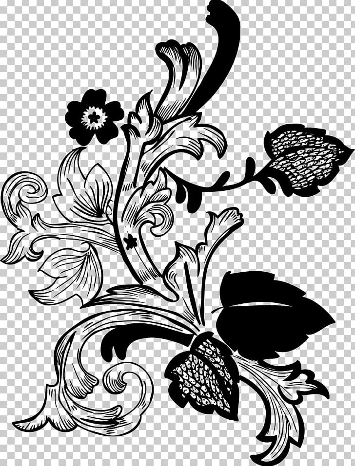 Drawing Floral Design Flower PNG, Clipart, Art, Artwork, Black, Black And White, Brush Free PNG Download