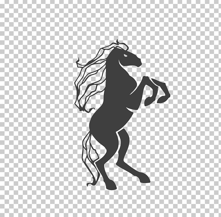 Logo Horse Illustration PNG, Clipart, Animals, Black, Black Hair, Black White, Encapsulated Postscript Free PNG Download