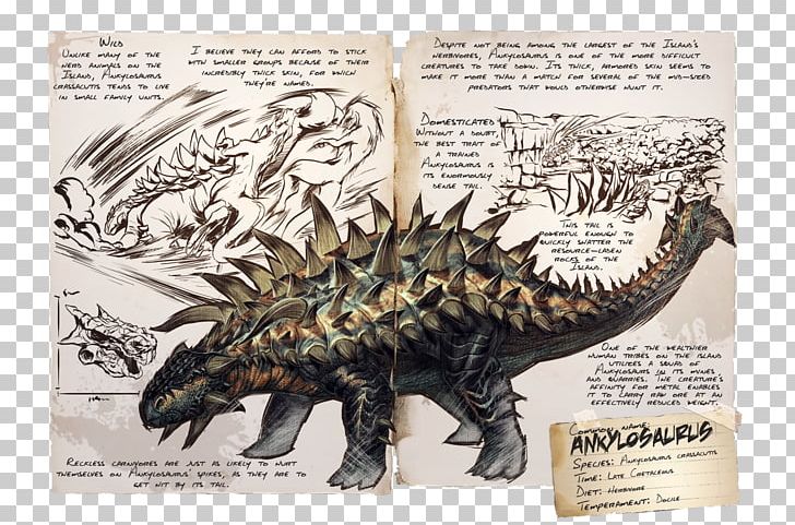 ARK: Survival Evolved Ankylosaurus Tyrannosaurus Gallimimus Spinosaurus PNG, Clipart, Ankylosaurus, Ark Survival Evolved, Dinopedia, Dinosaur, Evolve Free PNG Download