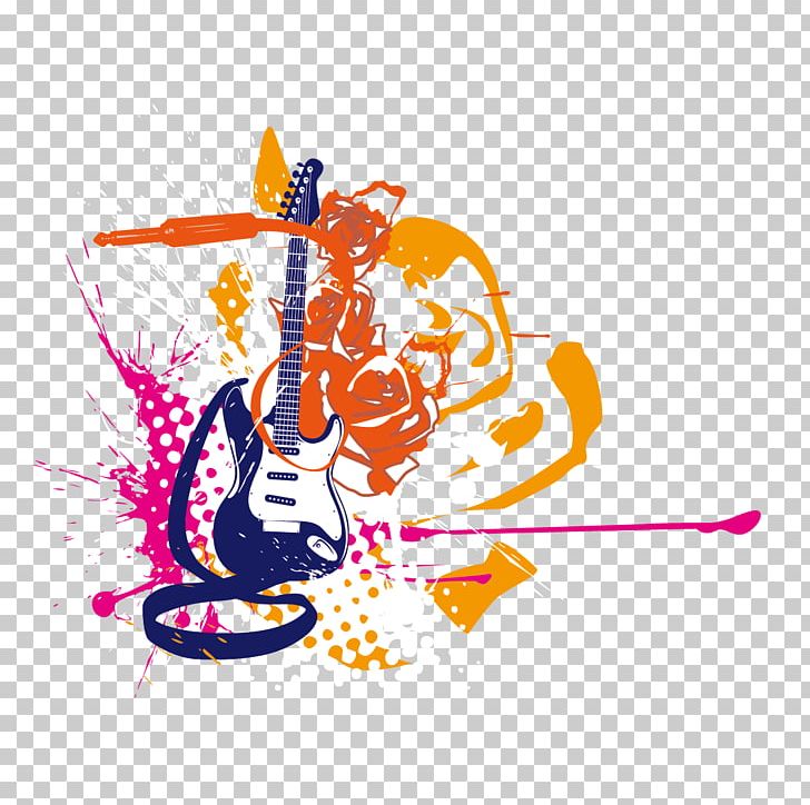 Guitar Illustration PNG, Clipart, Drawing, Drawing Material, Effects Unit, Electric Guitar, Flat Design Free PNG Download