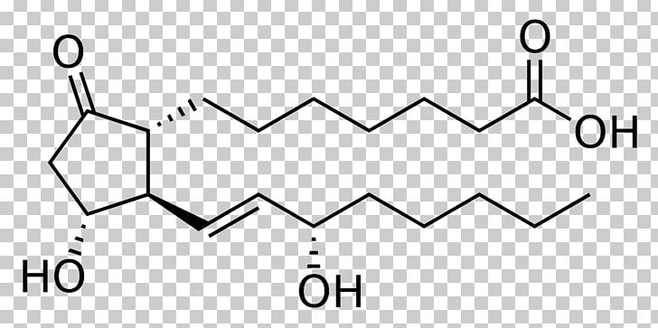 Prostaglandin E1 Structure Eicosanoid Fatty Acid PNG, Clipart, Angle, Area, Black And White, Brand, Chemical Structure Free PNG Download