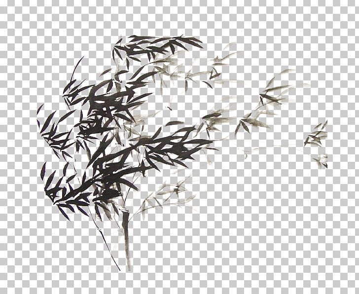 I Ching Bamboo Four Gentlemen Ink Wash Painting Inkstick PNG, Clipart, Bamboo Forest, Branch, Chinese Style, Forest, Grass Free PNG Download