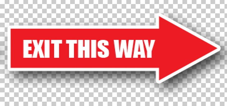 Arrow Exit Sign Red Emergency Exit PNG, Clipart, Area, Arrow, Banner, Brand, Directional Free PNG Download