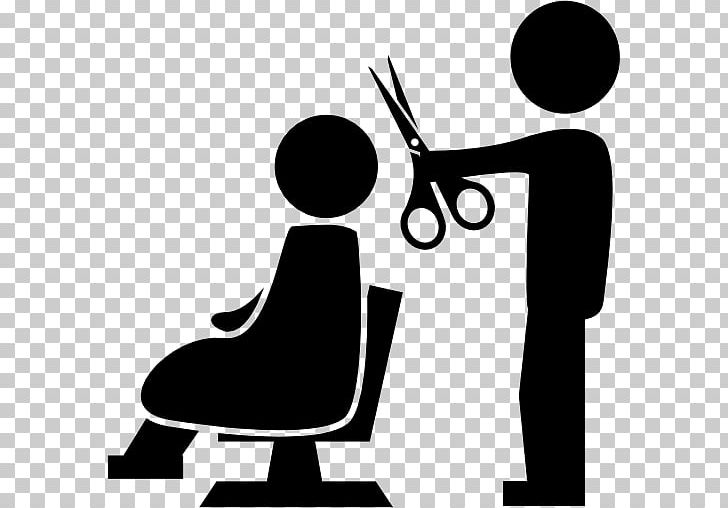 Cosmetologist Beauty Parlour Computer Icons PNG, Clipart, Barber, Beauty Parlour, Black And White, Brand, Communication Free PNG Download