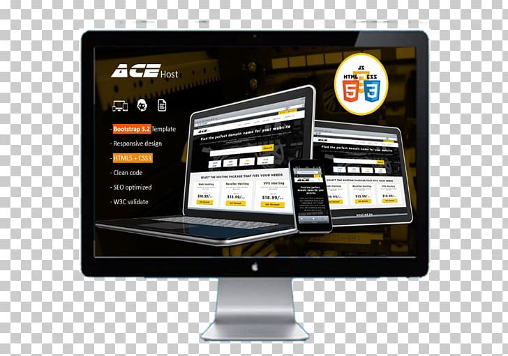 Responsive Web Design Web Template System HTML Web Hosting Service PNG, Clipart, Brand, Computer Software, Content Management System, Css3, Display Advertising Free PNG Download
