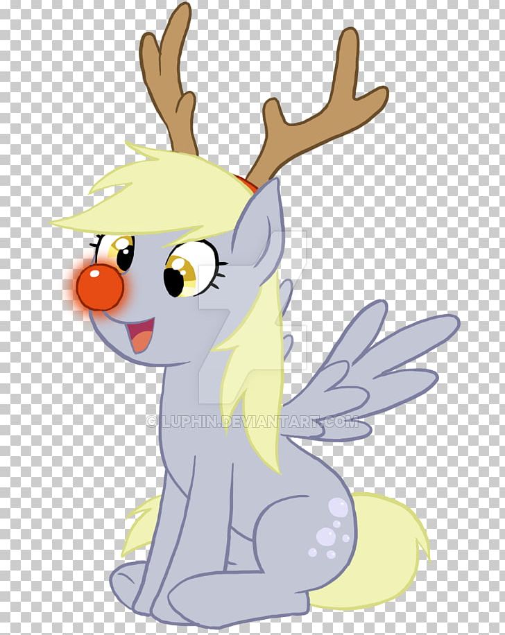 Reindeer Derpy Hooves Rudolph Pony PNG, Clipart, Antler, Art, Cartoon, Character, Deer Free PNG Download