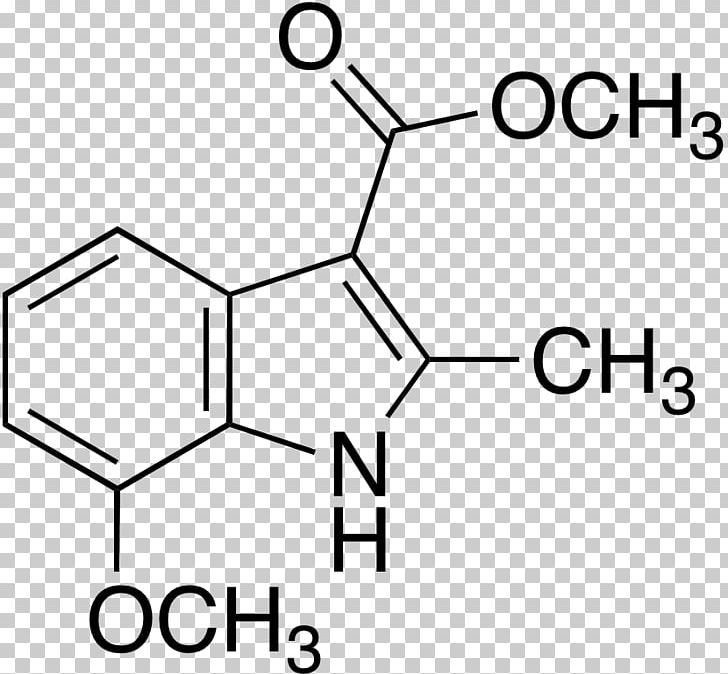 Indole Molecule CAS Registry Number Chemistry Chemical Substance PNG, Clipart, Angle, Area, Black, Black And White, Brand Free PNG Download