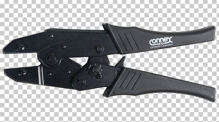 Knife Tool Blade Crimp Weapon PNG, Clipart, Amphenol, Black, Blade, Coaxial, Coaxial Cable Free PNG Download