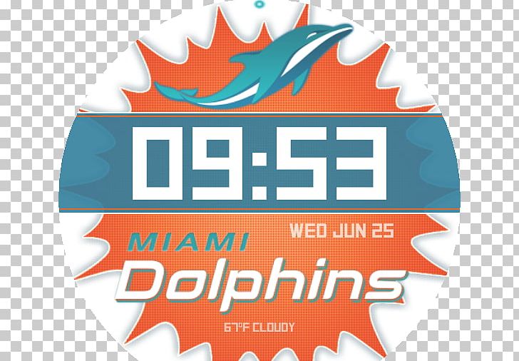 Miami Dolphins Logo Brand Digital Clock PNG, Clipart, Apple, Apple Watch, Brand, Clock Face, Digital Clock Free PNG Download