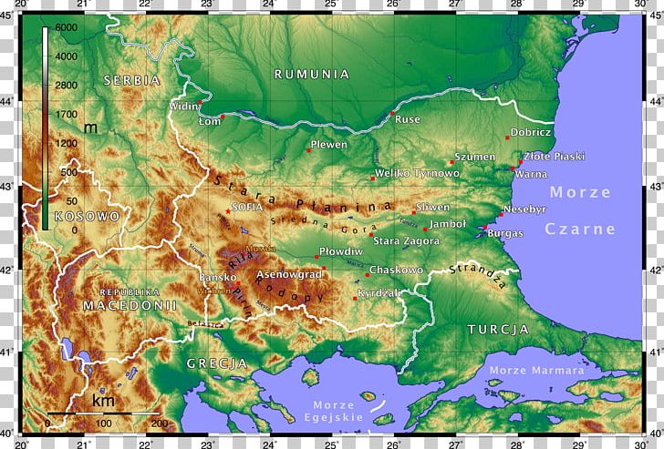 Bulgaria Germany Topographic Map World Map PNG, Clipart, Atlas, Biome, Bulgaria, Ecoregion, Geography Free PNG Download