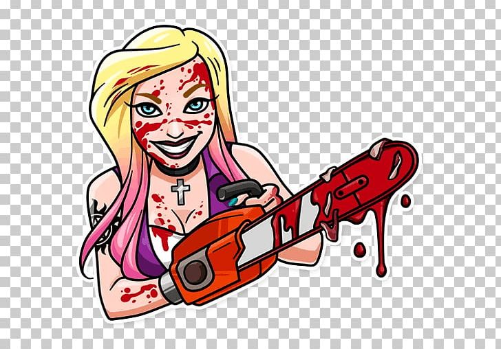 Telegram Sticker Demon Messaging Apps PNG, Clipart, Art, Cartoon, Chainsaw, Clothing Accessories, Demon Free PNG Download
