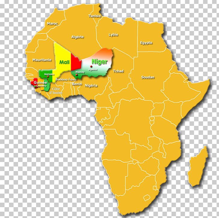 niger map africa