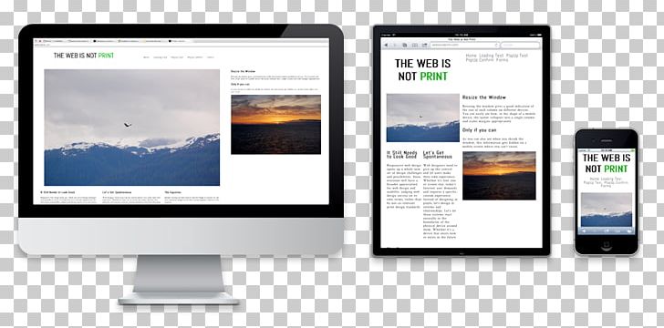 Responsive Web Design Computer Monitors Web Page Handheld Devices PNG, Clipart, Brand, Communication, Computer Monitor, Computer Monitor Accessory, Display Advertising Free PNG Download