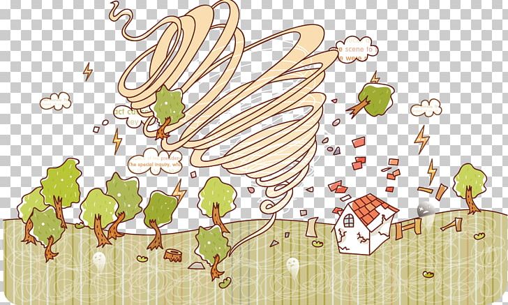 Natural Disaster Cartoon Tornado PNG, Clipart, Border, Branch, Cartoon, Cartoon Tornado, Euc Free PNG Download