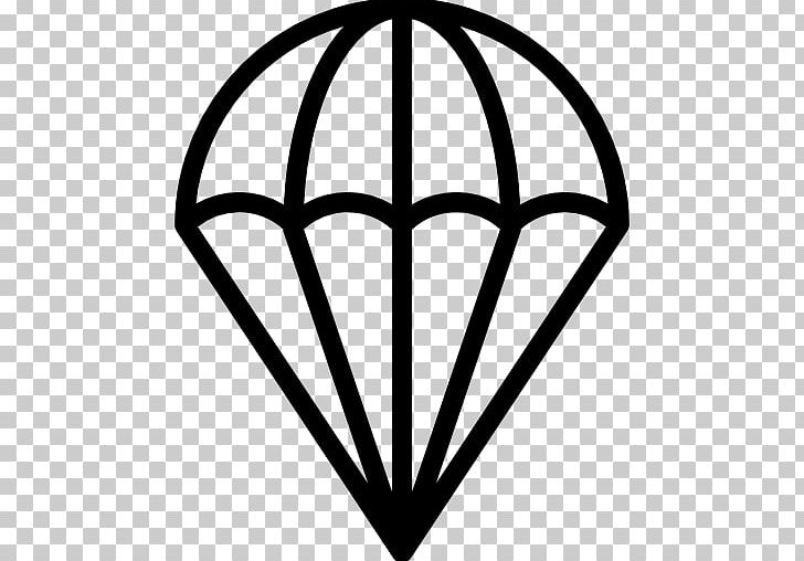 Parachute Computer Icons Parachuting Paragliding PNG, Clipart, Angle, Area, Black And White, Business, Circle Free PNG Download
