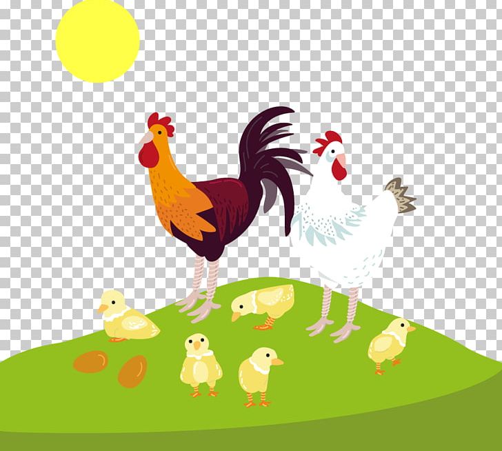 Chicken Rooster PNG, Clipart, Bainian, Bird, Cartoon, Cartoon Character, Cartoon Eyes Free PNG Download