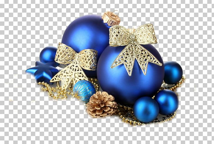Christmas Decoration Christmas Ornament Blue Gold PNG, Clipart, Bead, Blue, Bombka, Christmas, Christmas Decoration Free PNG Download