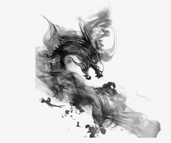 Dragon-shaped Smoke PNG, Clipart, Black, Black Smoke, Brush, Creative, Creative Smoke Free PNG Download