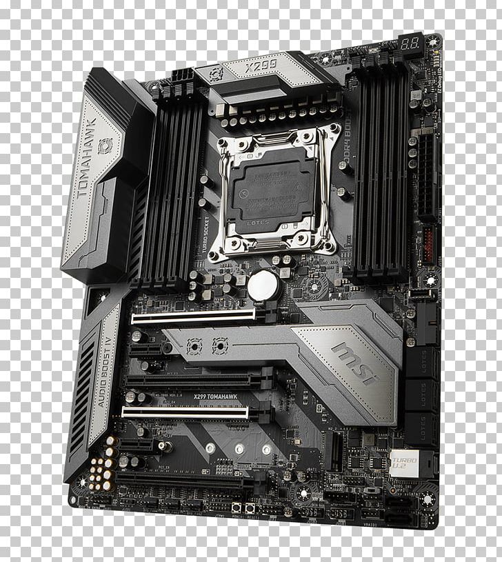 LGA 2066 Intel X299 Laptop MSI Motherboard PNG, Clipart, Atx, Central Processing Unit, Computer Accessory, Computer Case, Computer Component Free PNG Download
