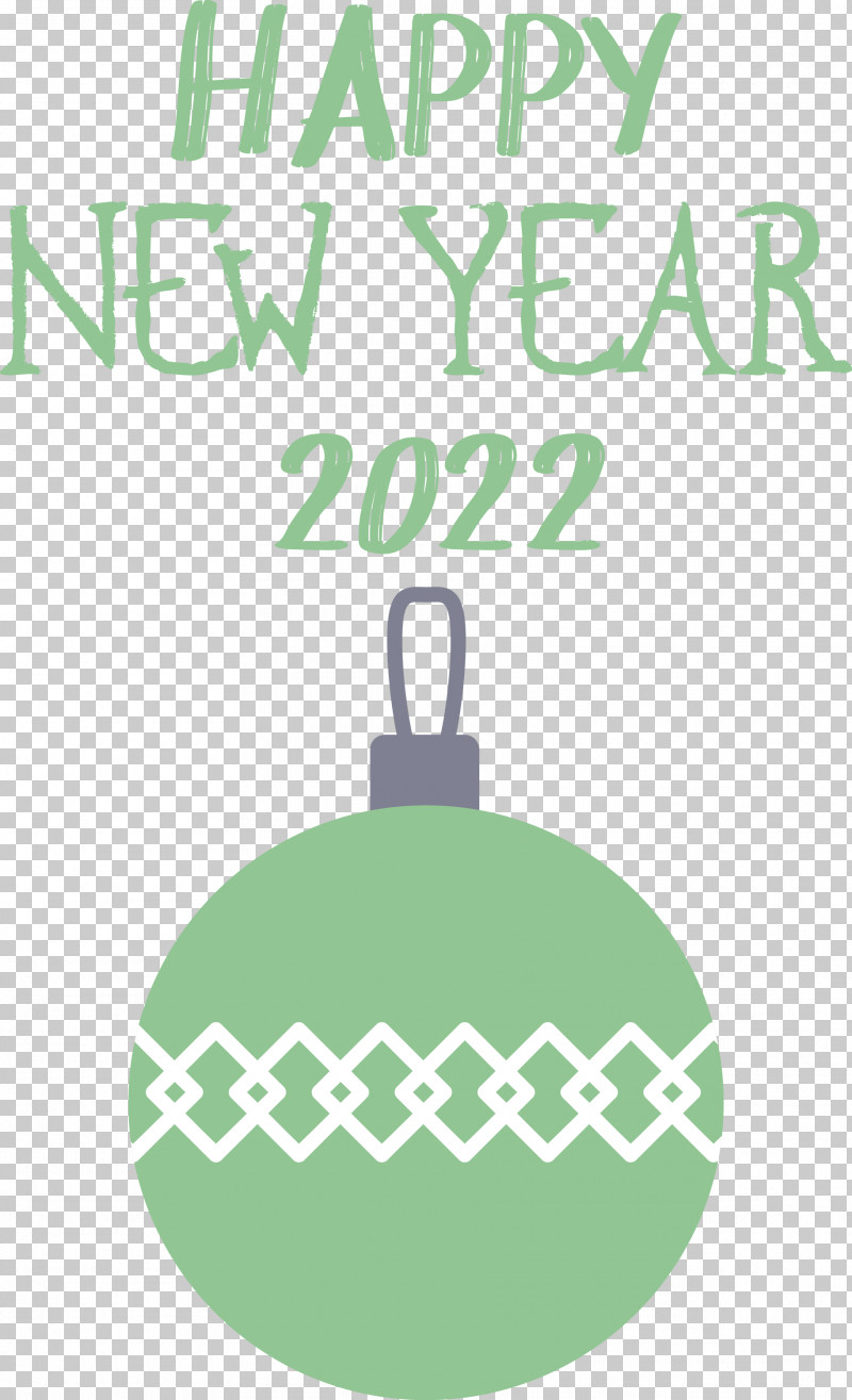 2022 New Year Happy New Year 2022 PNG, Clipart, Bauble, Christmas Day, Geometry, Green, Line Free PNG Download