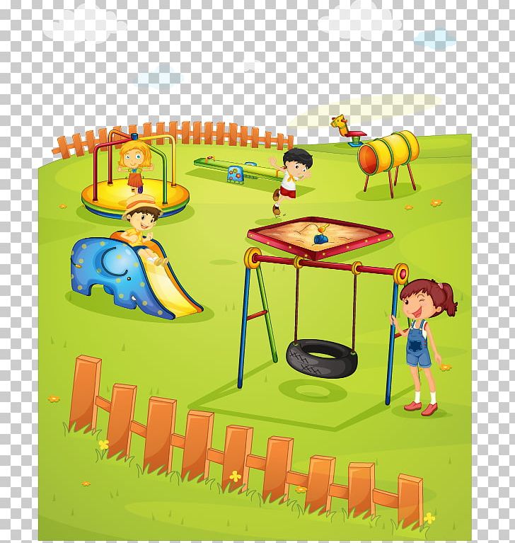 Schoolyard Playground Illustration PNG, Clipart, Baby Toys, Cartoon, Child, Children, Grass Free PNG Download
