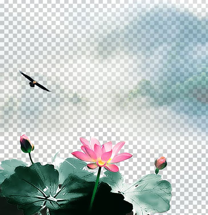 Ink Wash Painting Nelumbo Nucifera Inkstick PNG, Clipart, Aquatic Plant, Calm, Chinese Painting, Chinoiserie, Computer Wallpaper Free PNG Download