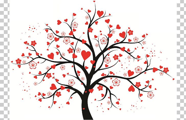 Tree Heart PNG, Clipart, Art, Blossom, Branch, Cherry Blossom, Euclidean Vector Free PNG Download