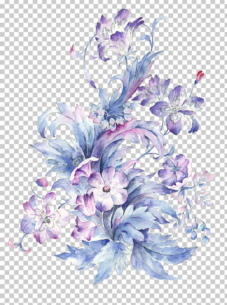 Watercolor Painting Drawing PNG, Clipart, Blossom, Blue, Cut Flowers, Design, Flower Free PNG Download