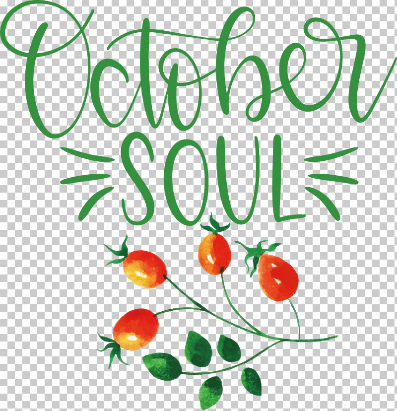 October Soul October PNG, Clipart, Biology, Fruit, Leaf, Line, Local Food Free PNG Download