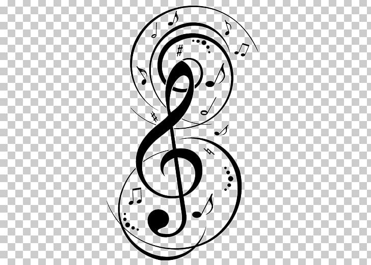 Musical Note Clef Treble Disc Jockey PNG, Clipart, Art, Art Music, Artwork, Black And White, Cartoon Free PNG Download