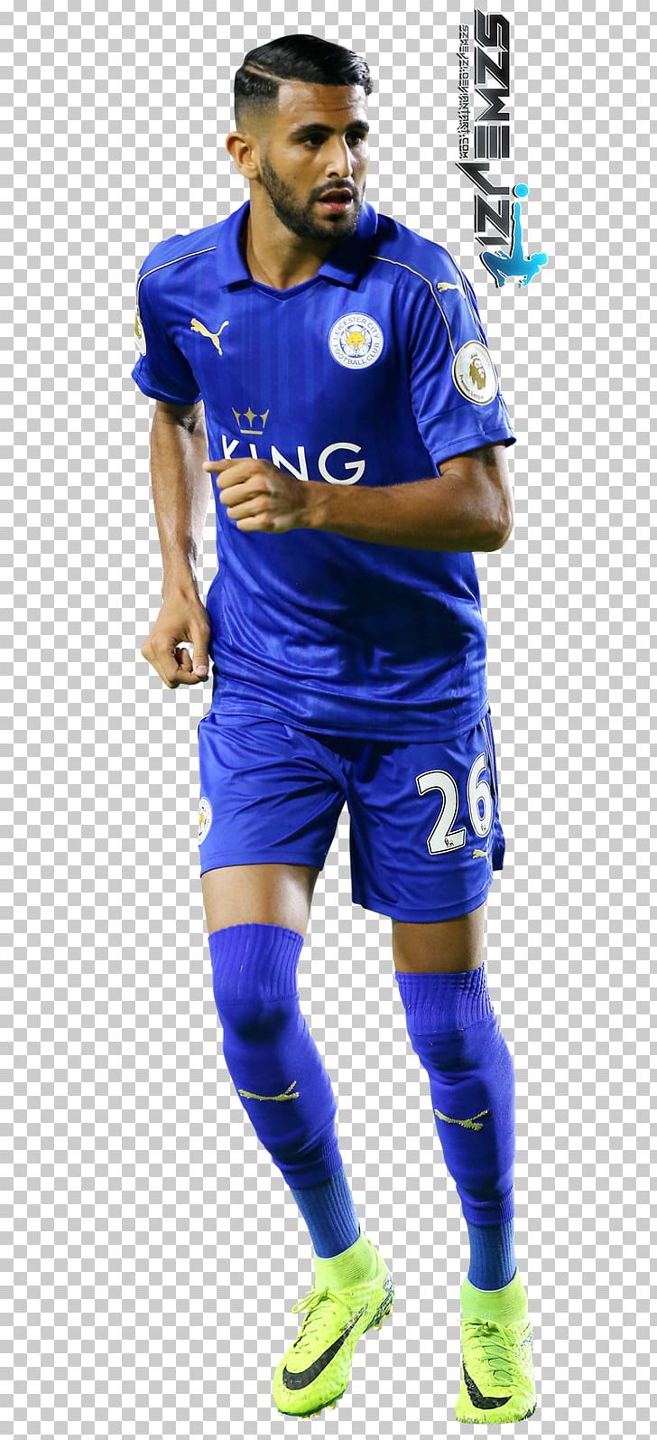 Riyad Mahrez Soccer Player Leicester City F.C. Football Rendering PNG, Clipart, Art, Blue, Clothing, Electric Blue, Football Free PNG Download