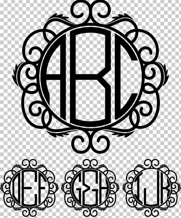Monogram Decal Font PNG, Clipart, Area, Art, Autocad Dxf, Black And White, Brand Free PNG Download