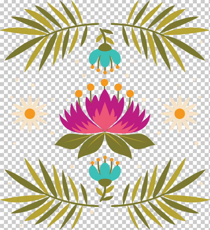Mexican Elements PNG, Clipart, Branch, Flower, Leaf, Mexican Elements, Palm Trees Free PNG Download