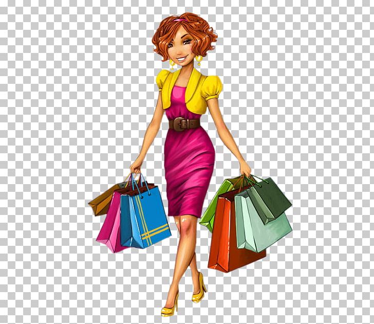 Drawing Shopping Woman PNG, Clipart, Art, Bag, Barbie, Clothing, Doll Free PNG Download