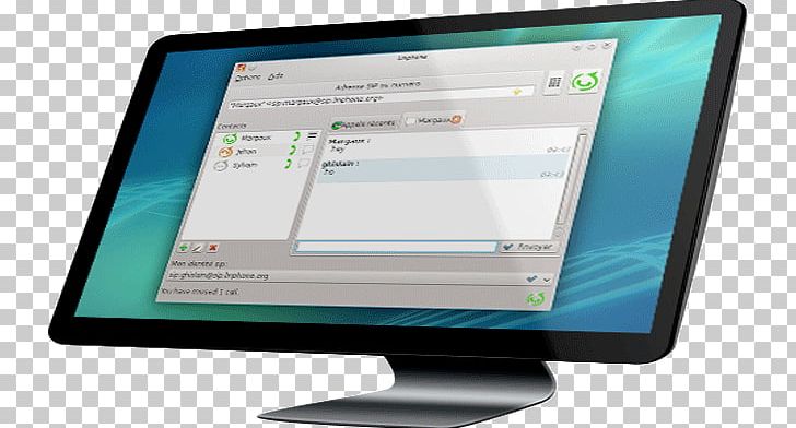 Computer Monitors Computer Software Personal Computer Linphone Session Initiation Protocol PNG, Clipart, Brand, Communication Protocol, Computer, Computer Monitor Accessory, Computer Program Free PNG Download
